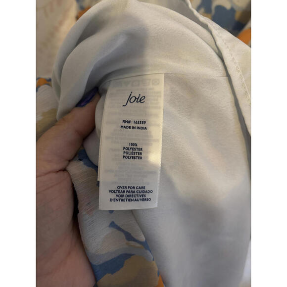 JOIE Floral Long Sleeve Tiered Midi Dress - Picture 9 of 9